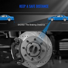 AWD Front Rear Drilled Brake Rotors For 2014-2018 Mazda 3 2019-2021 Mazda Cx-3