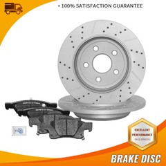 Rear Disc Brake Rotors Ceramic Pads For 2011-2020 Dodge Durango Grand Cherokee