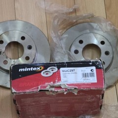 2 x Brand New MINTEX MDC297 Solid Brake Discs 238 x 12mm