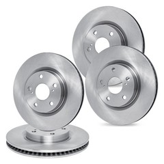 For Saab 9-5 2011 R1 Concepts WFPN2-65020 Plain Front & Rear Brake Rotor Set