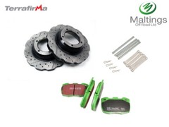TERRAFIRMA PUMA performance wavy brake kit drilled + grooved brake kit FITS DEF
