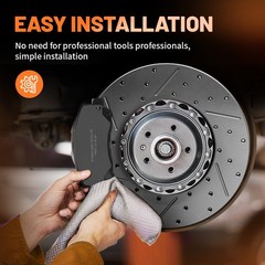 Front & Rear Brake Rotors Brake Pads for Honda Pilot 2009-15 Acura MDX ZDX 10-13