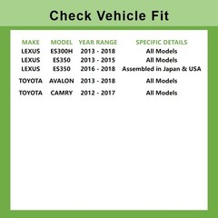 Front Rear Drilled Disc Rotor Brake Pad for Toyota Avalon Lexus ES300h 2013-2018