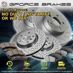 F+R Cross Drilled rotors & Ceramic Pads for 2017 BMW M240i & M240i xDrive