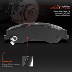 Rear Drilled Brake Rotors & Brake Pads for Chevrolet Blazer S10 GMC Jimmy Isuzu