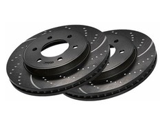 For 1991-1994 Plymouth Sundance Brake Rotor Set Front EBC 18227QRMR 1992 1993