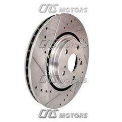 328mm Front Drilled Brake Rotors for 2011 2012 – 2019 Toyota Highlander Sienna