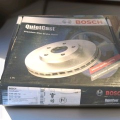 Set Of 2 Bosch 26010750 Disc Brake Rotor QuiteCast
