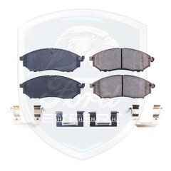 NEW OE Front & Rear Ceramic Brake Pads Kit For 2006-2013 Infiniti 9 Yr Warranty