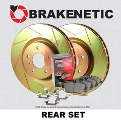 REAR BRAKENETIC Sport Slotted Brake Rotors + Ceramic Pads 35.52014.51