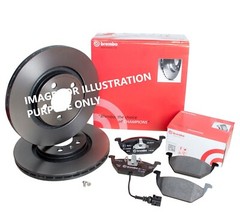 FOR JAGUAR XJ8 4.2 X350 BREMBO FRONT BRAKE DISCS 320MM&BRAKE PADS SET