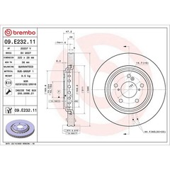 Brembo Front Disc Brake Rotor for 2016-2019 Honda Pilot