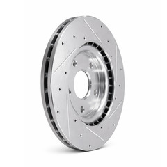 FRONT Drilled Disc Rotors Brake Pads for Dodge Grand Caravan Town & Country C/V