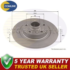 Comline Rear Brake Disc Fits Renault Espace 2015- 1.6 dCi 432027306R