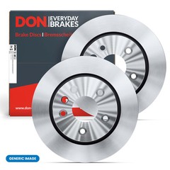 2x Brake Discs Front Internally Vented Fits Opel Karl Vauxhall Viva DON PCD22942