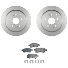 Bosch QuietCast Rear Rotor Akebono ProACT Ceramic Disc Brake Pad Kit For Odyssey