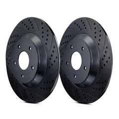 For Isuzu Impulse 90-92 Double Drilled & Slotted Rear Brake Rotors