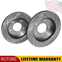 12.13″ Front Drilled & Slotted Brake Rotors for Ford F-150 1997-2004 4WD 5-Lug