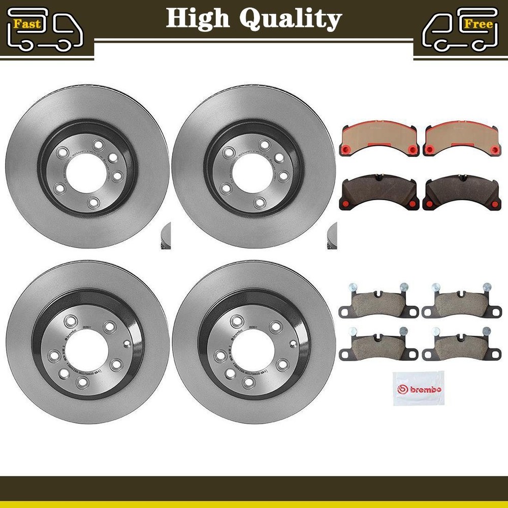 Brake Pads Rotors Set Front Rear Fits Porsche Cayenne 3.6L 3.0L