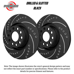 SP Performance Disc Brake Rotor Set Rear For 2008 Chevrolet Malibu