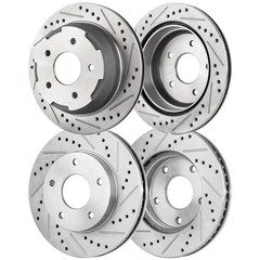 Front & Rear Brake Disc Rotors for GMC Jimmy Sonoma 2004