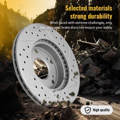 10.91 inch (277mm) Front Drilled Disc Brake Rotors for 2017-2023 Subaru Impreza