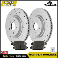 Front Drilled Rotors+ Brake Pads for Nissan Pathfinder Murano Infiniti QX60 JX35