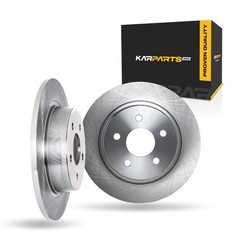For Acura ZDX 2010 2011 2012 2013 Brake Rotor Set Rear | Cast Iron