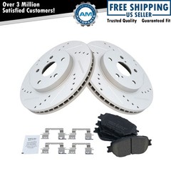 Performance Brake Pad & Rotor Kit Performance Fits Lexus Toyota