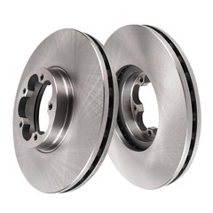 Front Disc Brake Rotors Ceramic Brake Pads Kit for 2020-2024 Ford Transit-350 HD