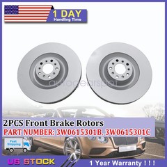 Fits For Bentley Flying Spur 2014-2018 GT 2004-2018 2PCS Front Brake Rotors US