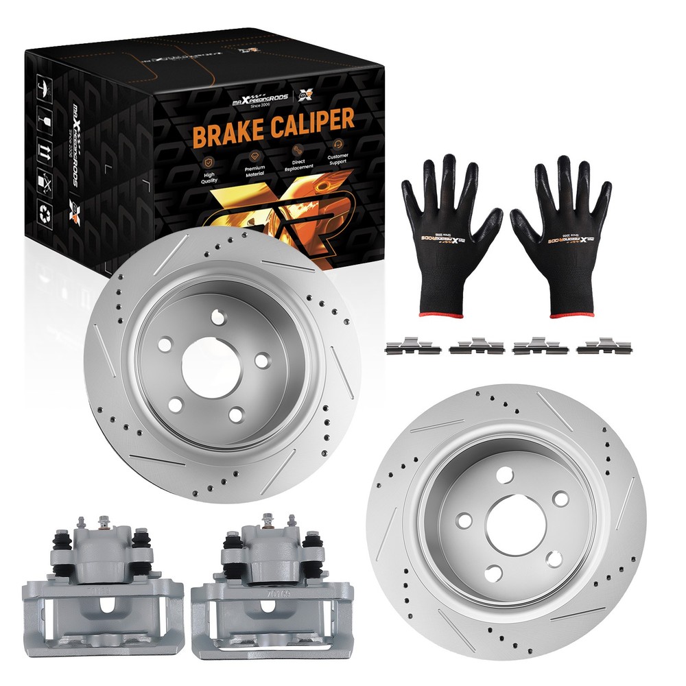352mm Rear Brake Rotors Brake Calipers Kit for Ram 1500 2011-2018 53006 18-B4837
