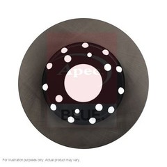 2X APEC Rear Brake Discs for DS DS 3 / DS 3 CROSSBACK 2018- 249mm Solid SDK7368