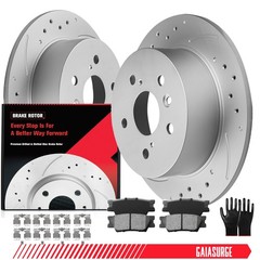 Rear Brake Rotors Brake Pads Kit for Toyota Camry Avalon Lexus ES300h 2007-2012