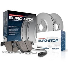 Powerstop Rear 272mm Discs & Pads Kit for 2015-20 A3 2022-24 Taos 2015-19 e-Golf