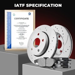 Rear Brake Disc Rotors & Ceramic Pads For 2008-2020 Nissan Rogue 2.5L 4-Door