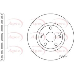 Apec Front Brake Disc DSK2513 – OE High Quality Precision Engineered Part