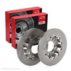2X APEC Rear Brake Discs for PEUGEOT 208 II 2019- 249mm Solid DSK3629