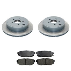 DuraGo Rear Rotors Akebono ProACT Ceramic Disc Brake Pads Kit For BRZ FRS Legacy