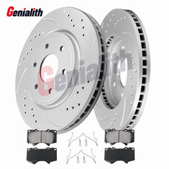 Fits Toyota Sequoia Tundra Front Disc Brake Rotors + Ceramic Brake Pads Kits