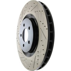 StopTech 127.61089R Front Right Drilled Disc Brake Rotor for 07-14 Ford Mustang