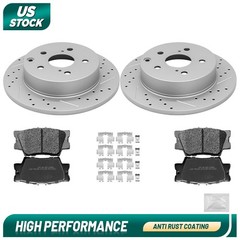 For 2006 2007-2018 Toyota Rav4 Hs250h Rear Brake Disc Rotors Ceramic Brake Pads