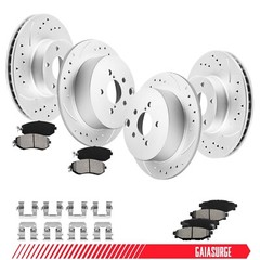 Front + Rear Brake Rotors Brake Pads Kits FOR 2012-2016 Subaru Impreza 2.0L