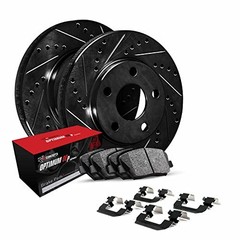 R1 Concepts Whuh1 02007 R1 Brake Rotors D S Black W Optimum Oe Pads Hdw