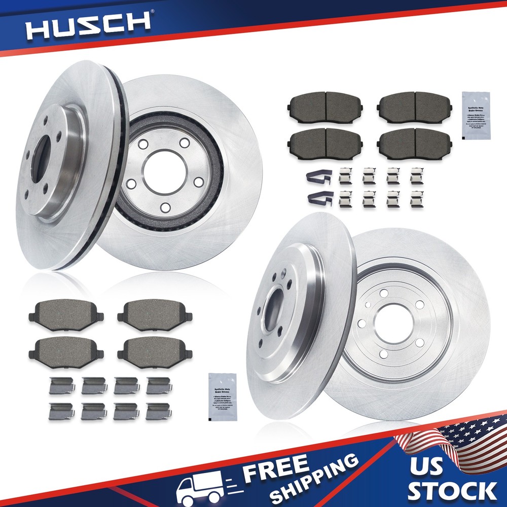 Front Rear Disc Brake Rotors and Pads Kit for 2007 – 2010 Ford Edge Lincoln MKX