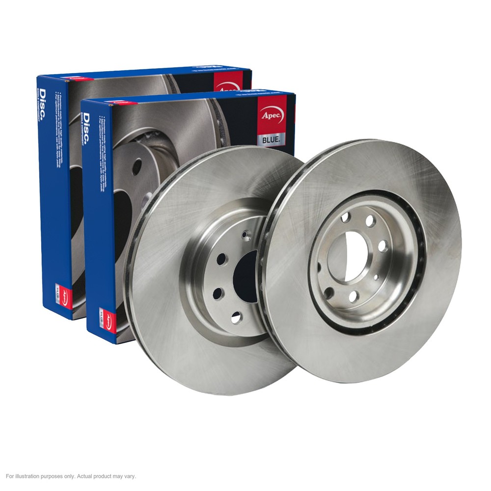 2x APEC Front Brake Discs For FIAT PUNTO (199_) 1.4 Multi Air 2012- SDK6010