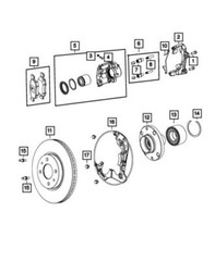 Genuine Mopar 2014-2017 Fiat 500L Front Brake Rotor 2AMV1086AA