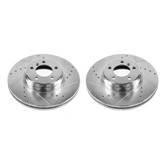 EBR695XPR Powerstop 2-Wheel Set Brake Discs Front for Land Rover Range 2003-2005