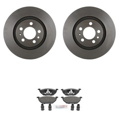 Bosch Front 280mm Quietcast Rotors Semi-Met Disc Brake Pad Kit For Golf Jetta