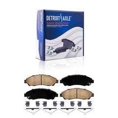 Front Drilled Rotors Ceramic Brake Pads for 2017-2020 Honda Pilot Ridgeline MDX